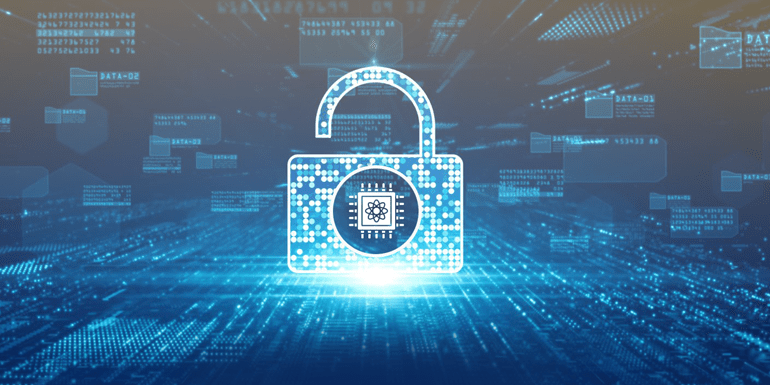 cyber graphic showing an open lock; photo source: Canva, GraphicsFuel
