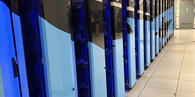 The Raider, or technology insertion, or TI, 21 system is a supercomputer and part of the DoD High Performance Computing Modernization Program, which is housed at Wright-Patterson Air Force Base, Ohio, August 29, 2023. The supercomputer is a national resource with the Air Force, Army, and Navy as its biggest customers. Recently, the Air Force Research Laboratory’s Digital Capabilities Directorate placed an order for the next supercomputer, which will be delivered in 2024. The next two systems to be installed are the TI 23 Flyer and TI 23 Raven, which will support the unclassified and classified systems, respectively (U.S. Air Force photo/Aleah M. Castrejon).