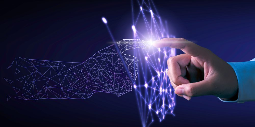 Hand,Touching,Modern,Interface,Digital,Transformation,Concept.,Connection,Next,Generation Shutterstock